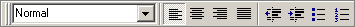 Paragraph toolbar