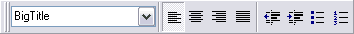Paragraph toolbar