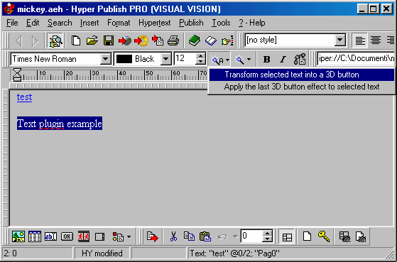 how a plugin looks once installed
